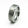Fashion Creative Stainless Steel Ring With Geometric Style And Electroplating Treatment