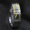 Fashion Creative Stainless Steel Ring With Geometric Style And Electroplating Treatment