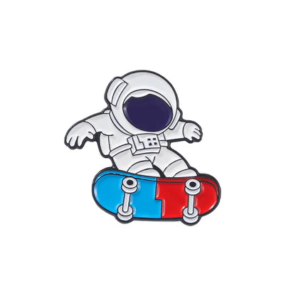 Fashion Creative Universe Astronaut Cartoon Alloy Brooch