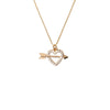 Fashion Creative Women'S Diamond Heart Lock Pendant Alloy Necklace