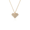 Fashion Creative Women'S Diamond Heart Lock Pendant Alloy Necklace