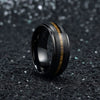 Fashion Creative Wood Grain Stainless Steel Ring