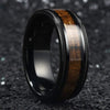 Fashion Creative Wood Grain Stainless Steel Ring