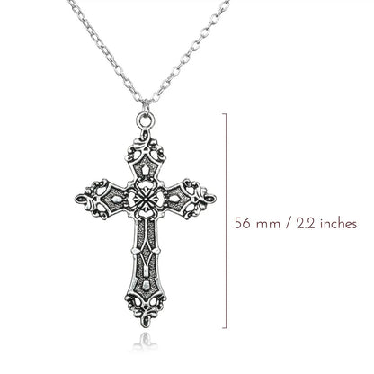 Fashion Cross Alloy Plating Unisex Pendant Necklace 1 Piece