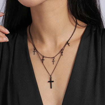 Fashion Cross Alloy Women's Layered Necklaces