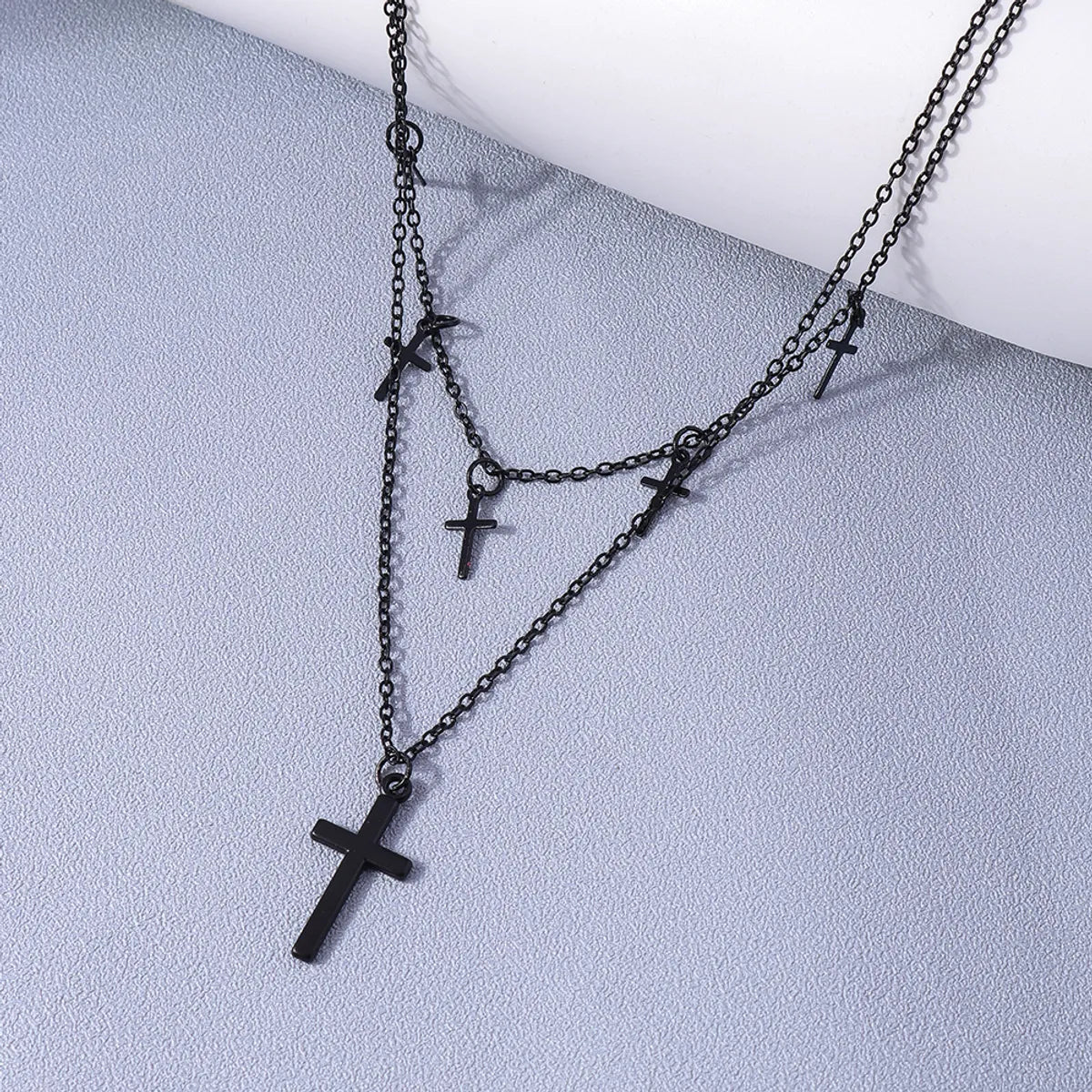 Fashion Cross Alloy Women's Layered Necklaces