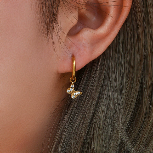Fashion Cross And Eightpointed Star Earrings Jewelry Stainless Steel Electroplated Geometric Style For Women