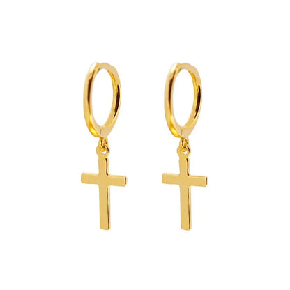 Fashion Cross Female Hip-hop Punk Metal Earrings