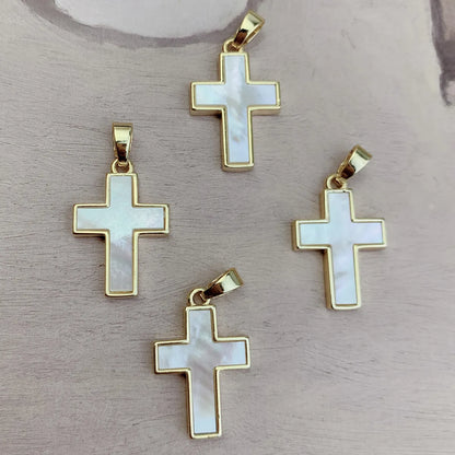 1 Piece Shell Copper Cross