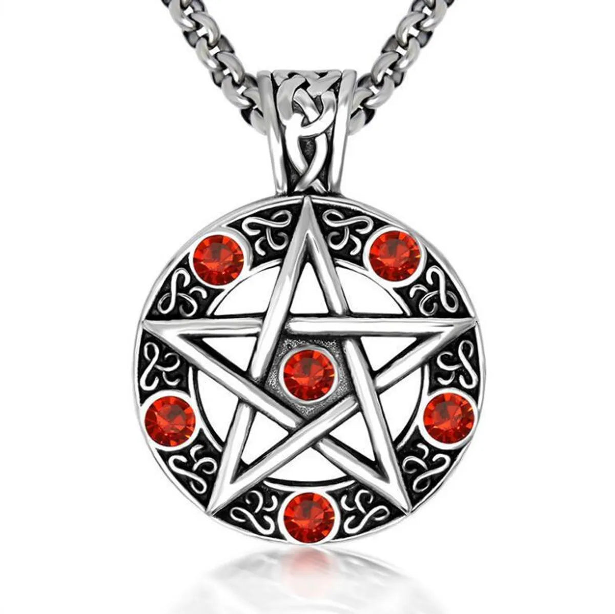 Fashion Cross Stainless Steel Alloy Stoving Varnish Unisex Pendant Necklace 1 Piece