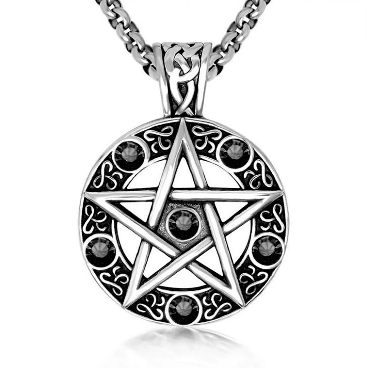 Fashion Cross Stainless Steel Alloy Stoving Varnish Unisex Pendant Necklace 1 Piece