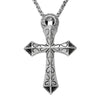 Fashion Cross Stainless Steel Alloy Stoving Varnish Unisex Pendant Necklace 1 Piece