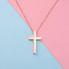 Fashion Cross Stainless Steel Patchwork Pendant Necklace