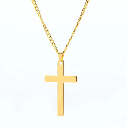 Fashion Cross Stainless Steel Pendant Necklace 1 Piece