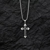 Fashion Cross Stainless Steel Plating Unisex Pendant Necklace