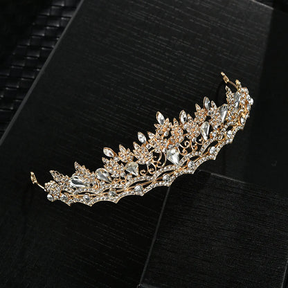 Fashion Crown Alloy Inlay Zircon Crown 1 Piece