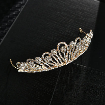 Fashion Crown Alloy Inlay Zircon Crown 1 Piece