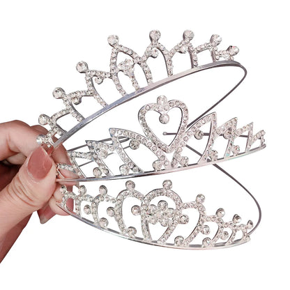 Fashion Crown Alloy Plating Rhinestones Crown