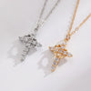Fashion Crown Cross Jewelry Copper Regular Chain Diamond Design Women's Highend Jewelry Wholesale