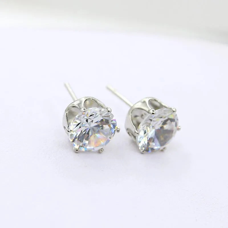 Fashion Geometric Diamond Alloy Artificial Gemstones Earrings