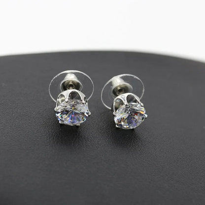 Fashion Geometric Diamond Alloy Artificial Gemstones Earrings