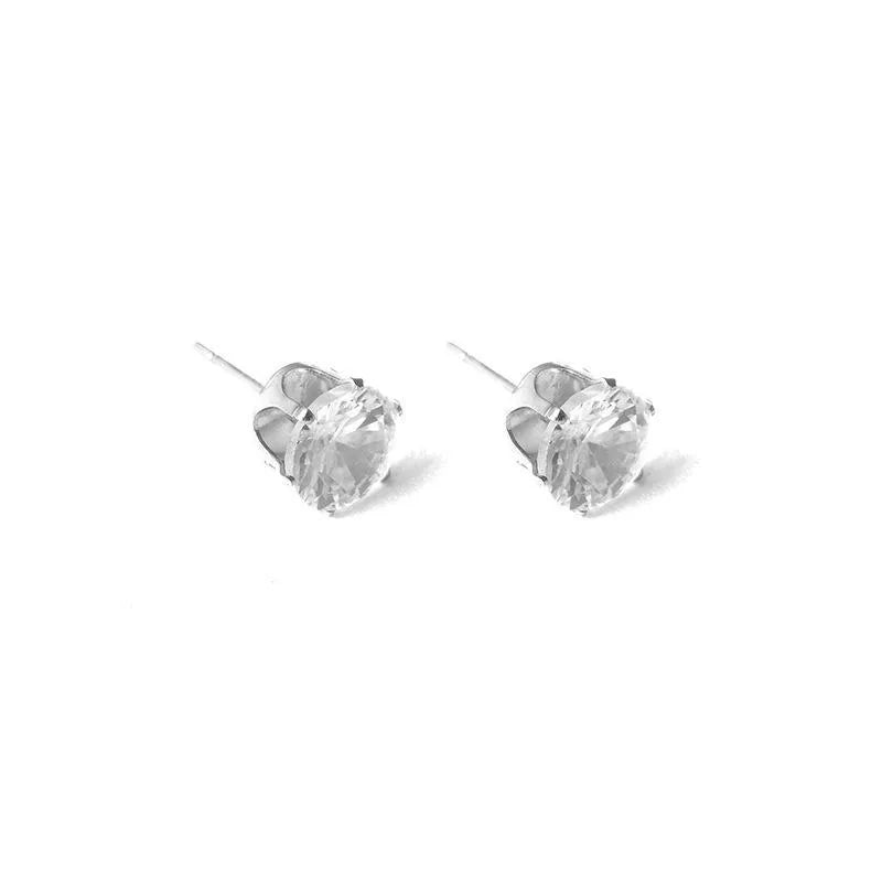 Fashion Geometric Diamond Alloy Artificial Gemstones Earrings