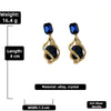 Fashion Crystal Geometric Spiral Earrings Wholesale Nihaojewelry