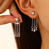 Fashion Cut Out Fivepointed Star Earrings For Women Zinc Alloy Resin Electroplating