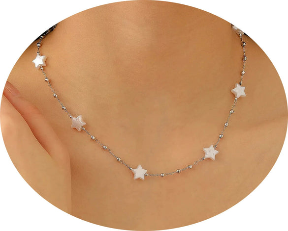 Fashion Cut Out Fivepointed Star Earrings For Women Zinc Alloy Resin Electroplating