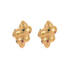 Fashion Cute Geometric Croissant Stainless Steel 18K Electroplated Women's Earrings With Colorful Zircon