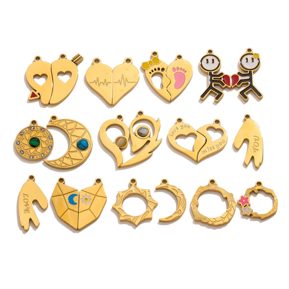 Fashion Cute Jewelry Accessories Stainless Steel Totem Pendant Electroplated
