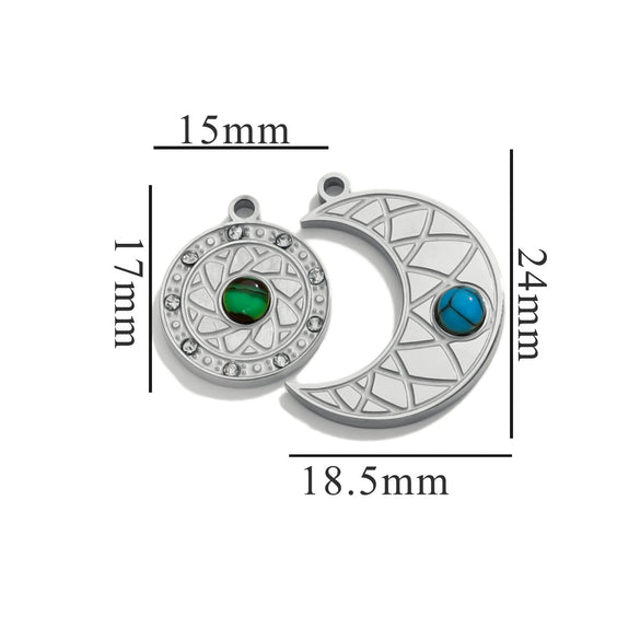 Fashion Cute Jewelry Accessories Stainless Steel Totem Pendant Electroplated