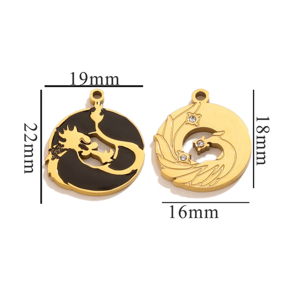 Fashion Cute Jewelry Accessories Stainless Steel Totem Pendant Electroplated