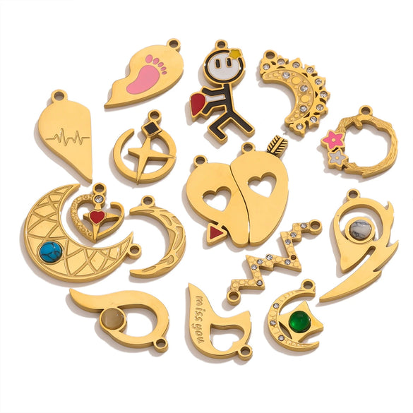 Fashion Cute Jewelry Accessories Stainless Steel Totem Pendant Electroplated