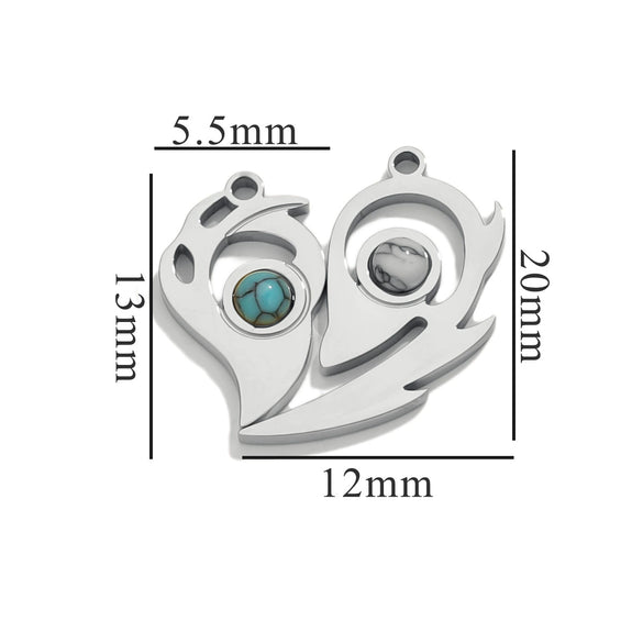Fashion Cute Jewelry Accessories Stainless Steel Totem Pendant Electroplated