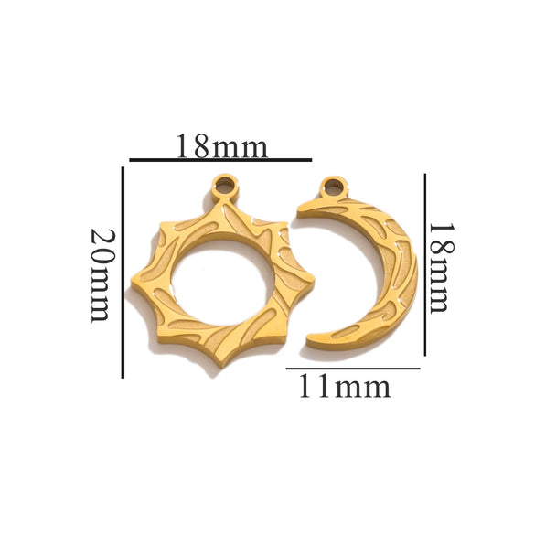 Fashion Cute Jewelry Accessories Stainless Steel Totem Pendant Electroplated
