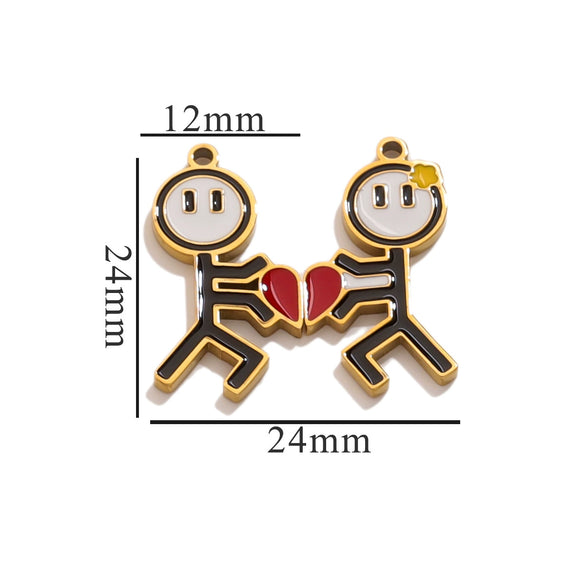 Fashion Cute Jewelry Accessories Stainless Steel Totem Pendant Electroplated