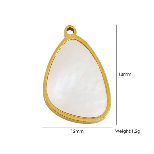 Fashion Cute Jewelry Pendant Stainless Steel Geometric Electroplated Hand Polished