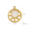 Fashion Cute Jewelry Pendant Stainless Steel Geometric Electroplated Hand Polished