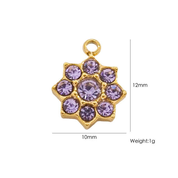Fashion Cute Jewelry Pendant Stainless Steel Geometric Electroplated Hand Polished