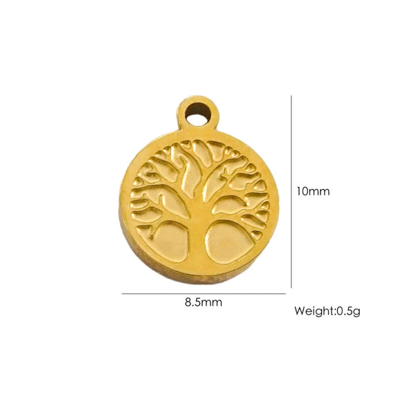 Fashion Cute Jewelry Pendant Stainless Steel Geometric Electroplated Hand Polished