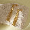 Fashion Cute Octopus Stainless Steel Tassel Earrings With Electroplating For Women
