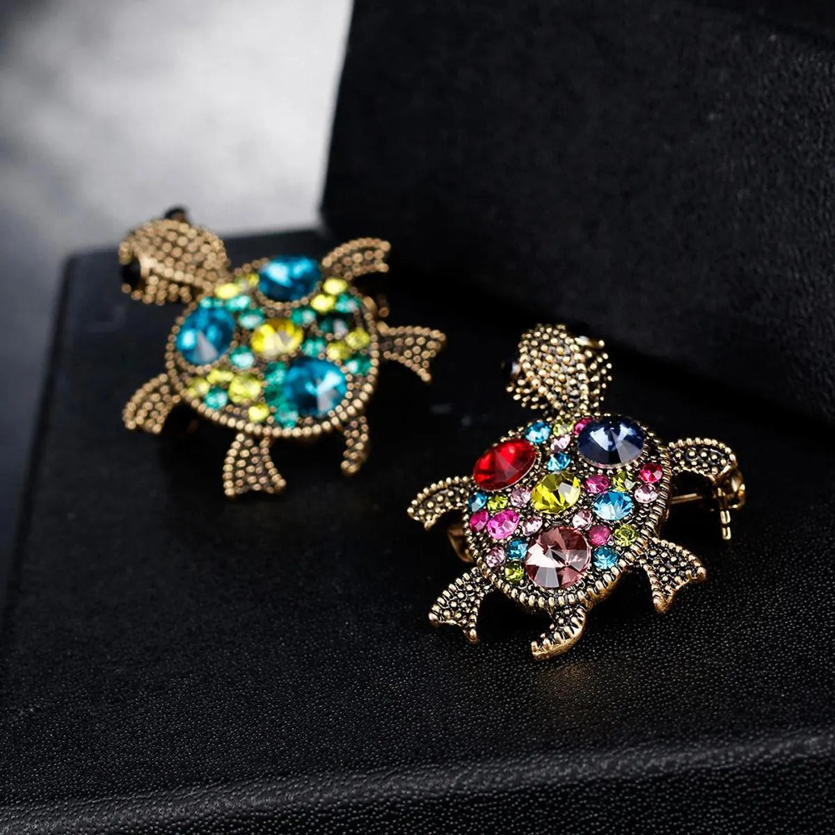 Fashion Cute Retro Small Turtle Alloy Brooch Nhdr132308