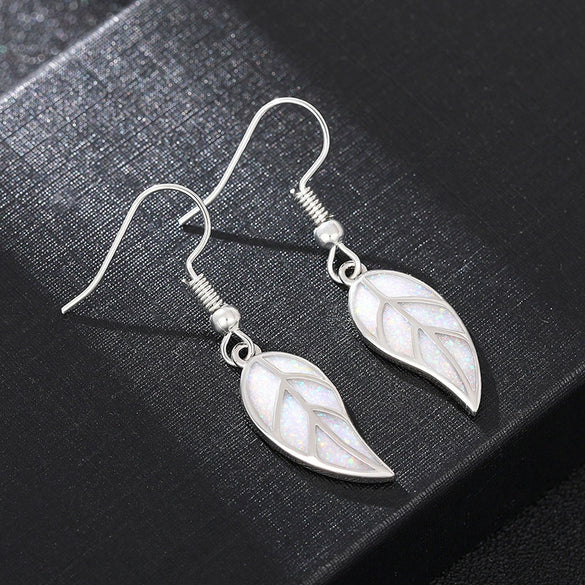 Fashion Design Leaf Copper Women's Earrings