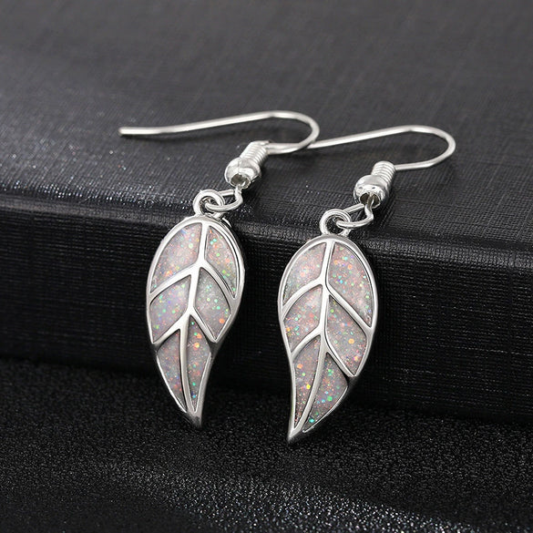 Fashion Design Leaf Copper Women's Earrings