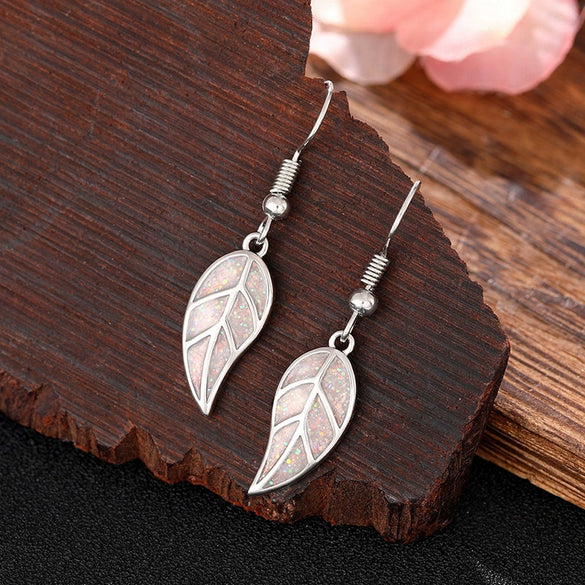 Fashion Design Leaf Copper Women's Earrings
