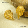 Fashion Design Stainless Steel Goldplated Wing Earrings For Women