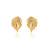 Fashion Design Stainless Steel Goldplated Wing Earrings For Women