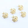 Fashion Design Starfish Conch Shell Earrings For Women Zinc Alloy With Electroplating Marine Life Inspired