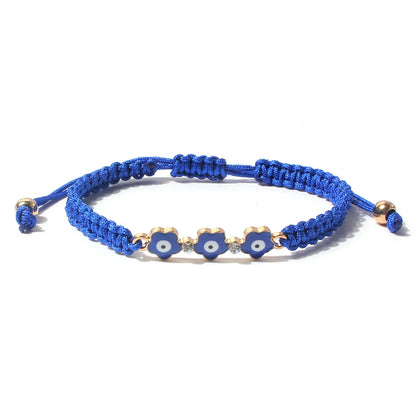 Fashion Devil'S Eye Alloy Fabric Women'S Bracelets